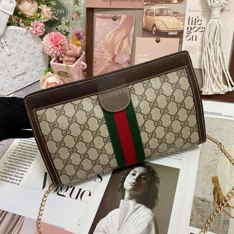 【GUCCI古馳】經典Ophidia系列GG 手拿包-6