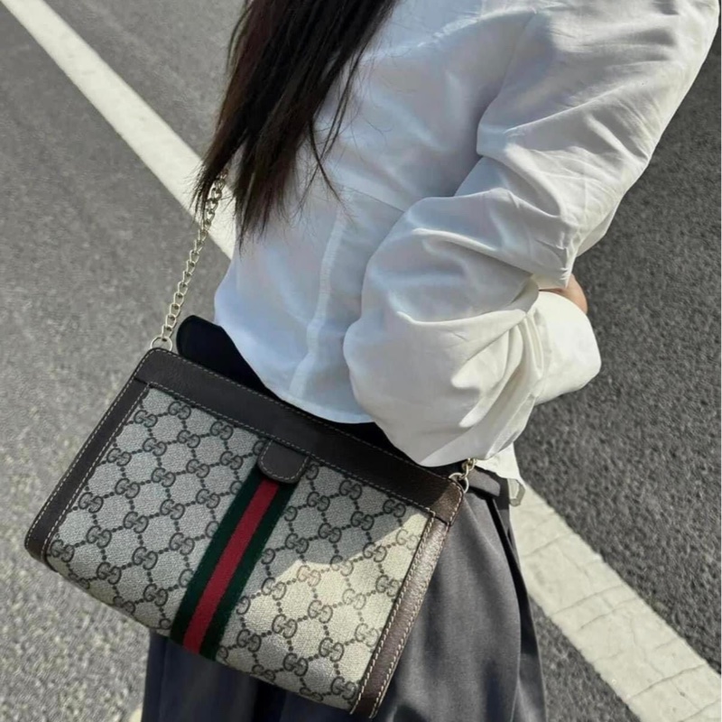 【GUCCI古馳】經典Ophidia系列GG 手拿包-21