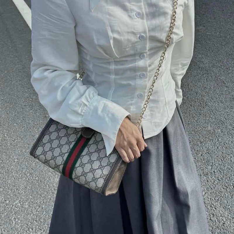 【GUCCI古馳】經典Ophidia系列GG 手拿包-23