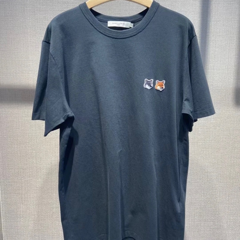 Maison Kitsune 小狐狸🦊 DOUBLE FOX HEAD PATCH CLASSIC TEE-SHIRT-2