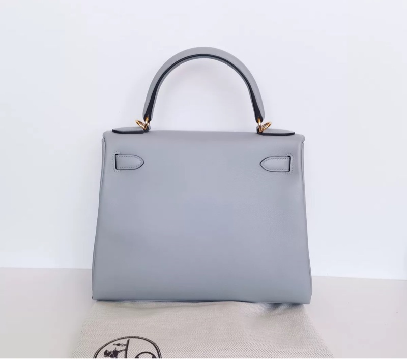 愛馬仕kelly28 冰川藍 金扣 stamp Z-1