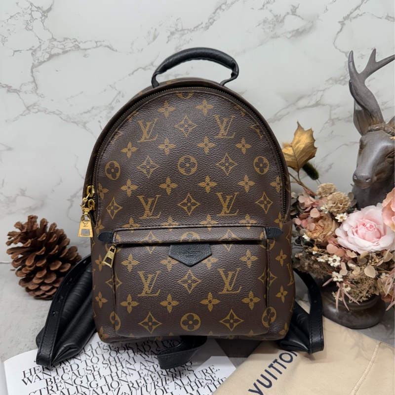 🎒✨LV 路易威登｜Palm Springs 老花背包 PM 雙肩背包 軟墊✨🎒-0