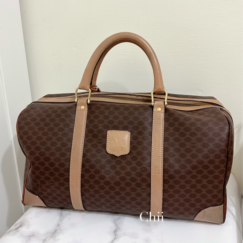 Celine老花 Vintage 大容量 旅行袋 行李袋👜-0