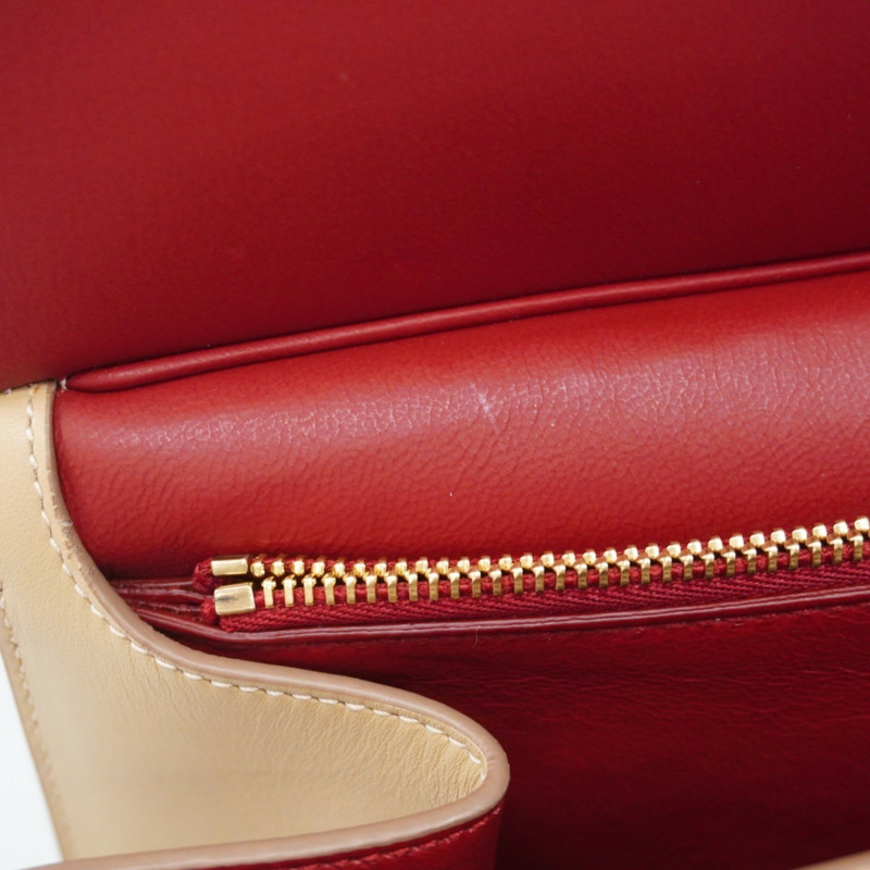 Salvatore Ferragamo 手袋 Gancini 皮革米色女式-6