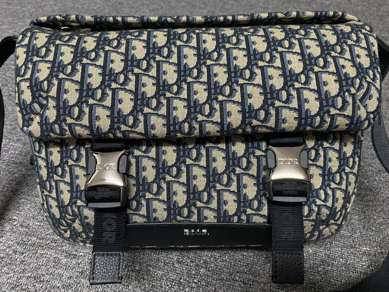 DIOR迪澳DIOR EXPLORER老花帆布郵差包 斜挎包（保留）-5