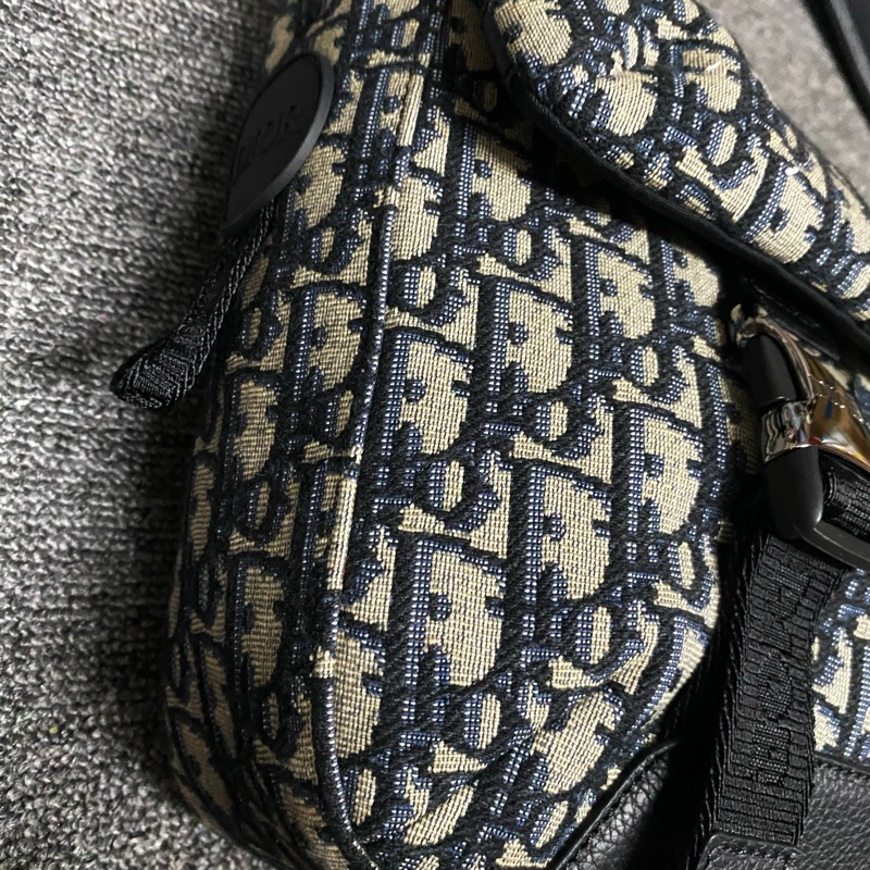 DIOR迪澳DIOR EXPLORER老花帆布郵差包 斜挎包（保留）-8