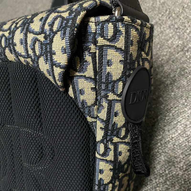 DIOR迪澳DIOR EXPLORER老花帆布郵差包 斜挎包（保留）-13
