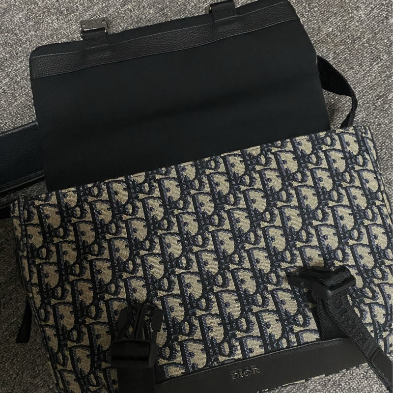 DIOR迪澳DIOR EXPLORER老花帆布郵差包 斜挎包（保留）-31