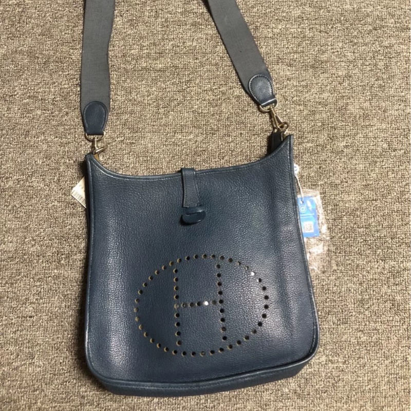 Hermes Evelyne 伊芙琳 29 風暴藍 #肩背包 #專櫃近14萬 #伊芙琳-3