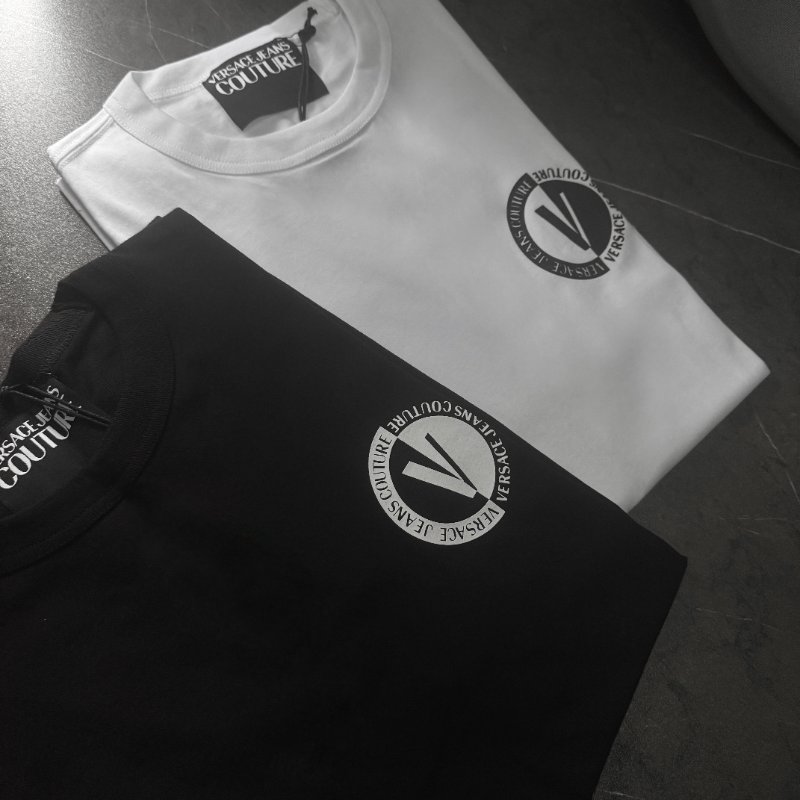 🤣 雙11到了，我的理智正式下線 💸【VERSACE-凡賽斯】胸口小LOGO設計T恤 白-2