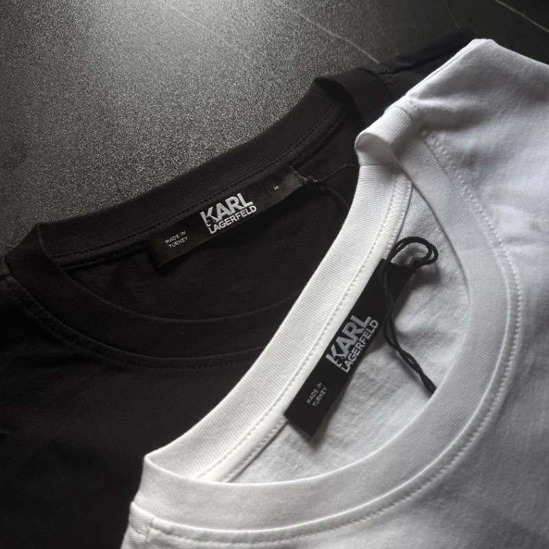 🎁 雙11選禮不煩惱，超值心意一次到【KARL LAGERFELD 卡爾老佛爺】彩色果凍立體LOGO 白色T恤-5