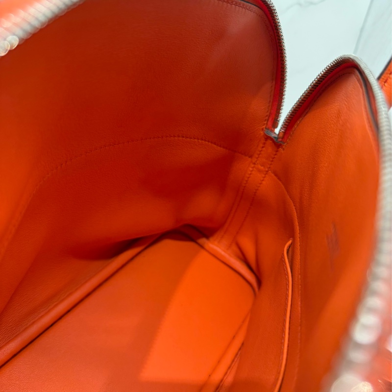 🧡✨Hermes 愛馬仕|Bolide 27 橘色小包子 保齡球包 X刻✨🧡-21