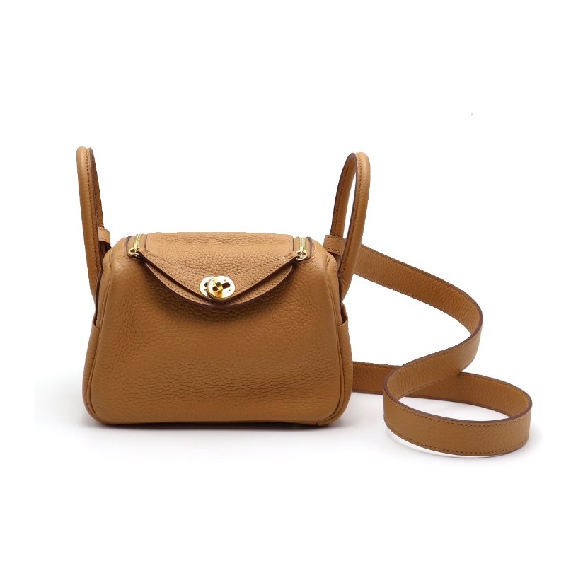 HERMES Mini lindy - 餅乾金 U-0