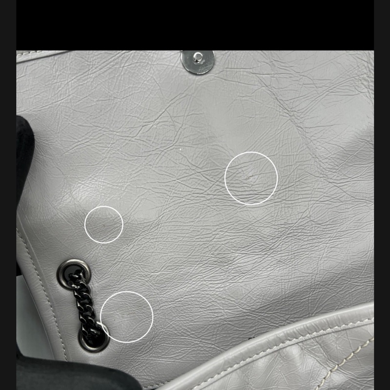 YSL Niki baby極稀有淺灰色/有購證-9