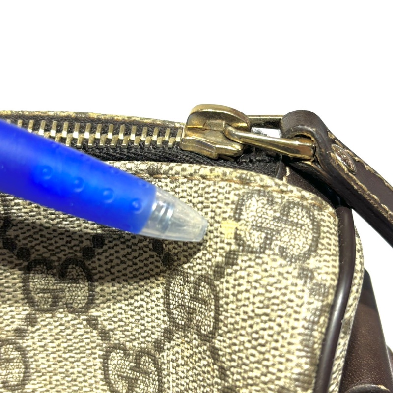 【美收精品】GUCCI 古馳 烏木色 塗層帆布 斜肩包 1-270-15