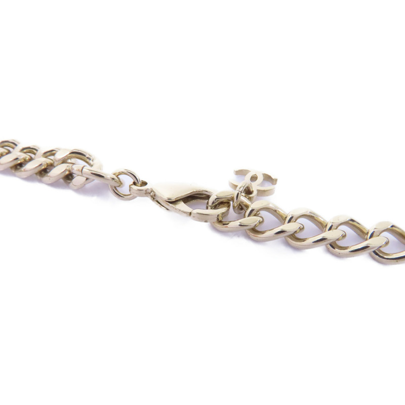 CHANEL 【激減優惠】金屬Necklace項鍊金色/透明-6