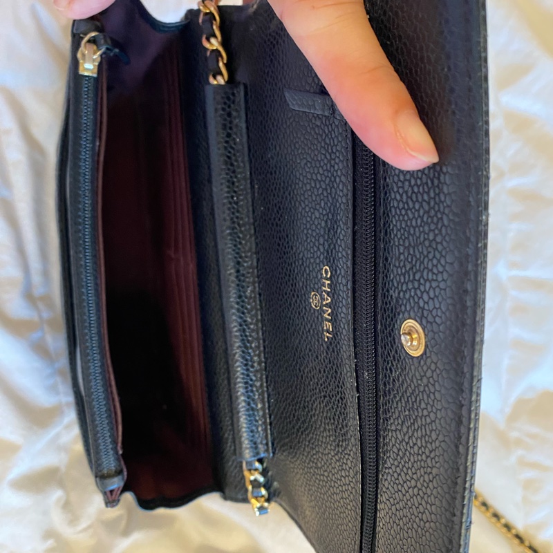 熱門🔥Chanel 荔枝牛皮金釦WOC包-10