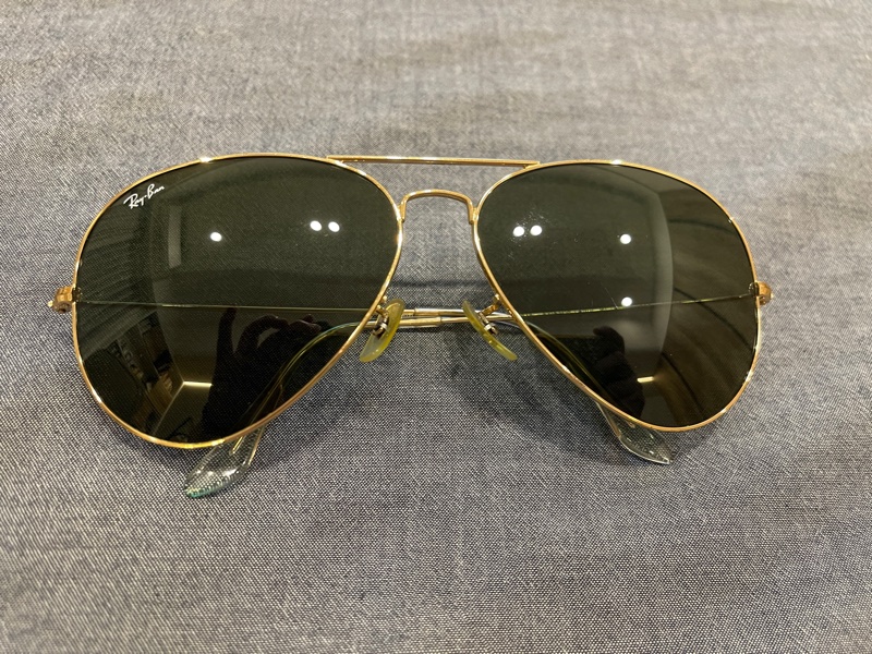 Ray-Ban 金框飛行員太陽眼鏡-1
