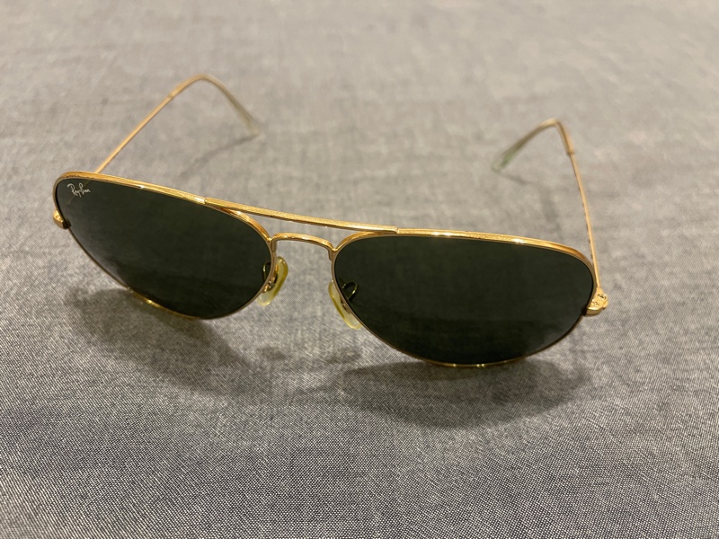 Ray-Ban 金框飛行員太陽眼鏡-2