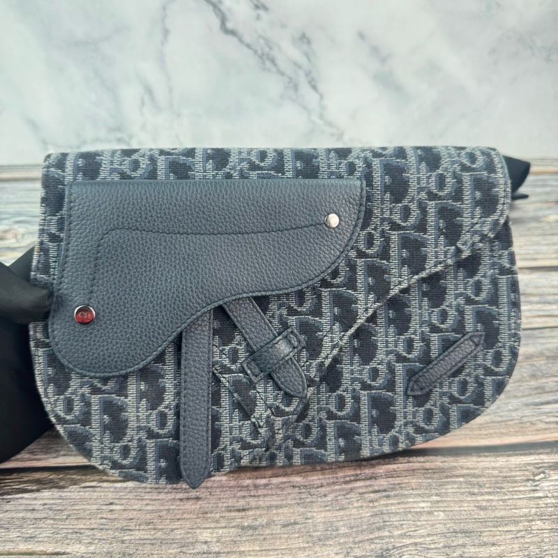 #Dior 老花Saddle 馬鞍 腰包/斜背包-4