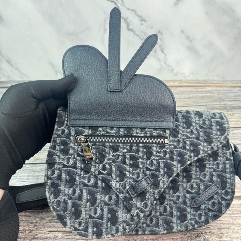 #Dior 老花Saddle 馬鞍 腰包/斜背包-12