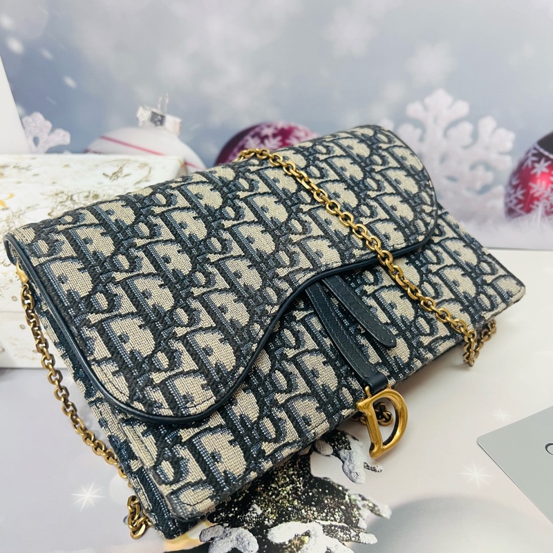 Dior老花大號鏈條包-9