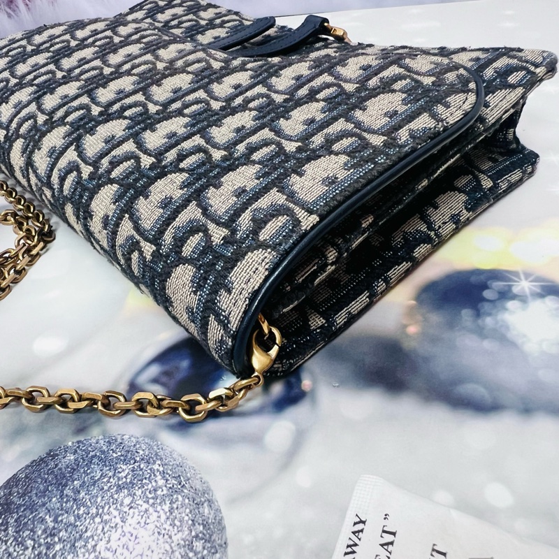 Dior老花大號鏈條包-12