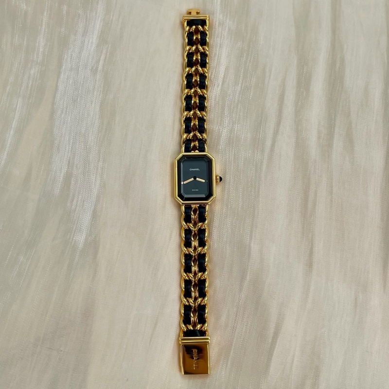 Chanel 香奈兒方糖錶 L號-5