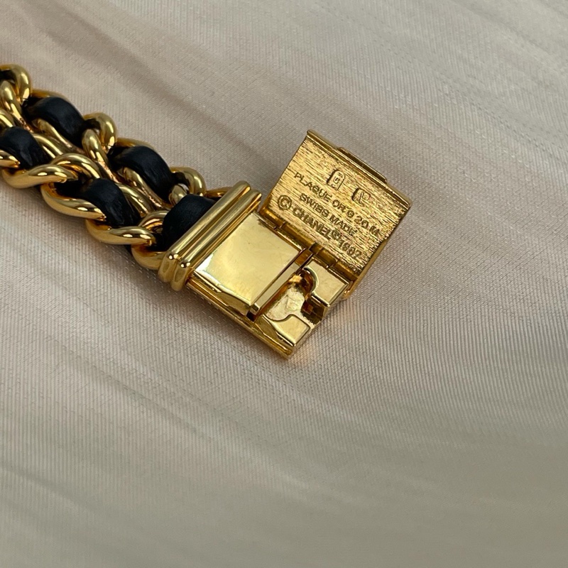 Chanel 香奈兒方糖錶 L號-12