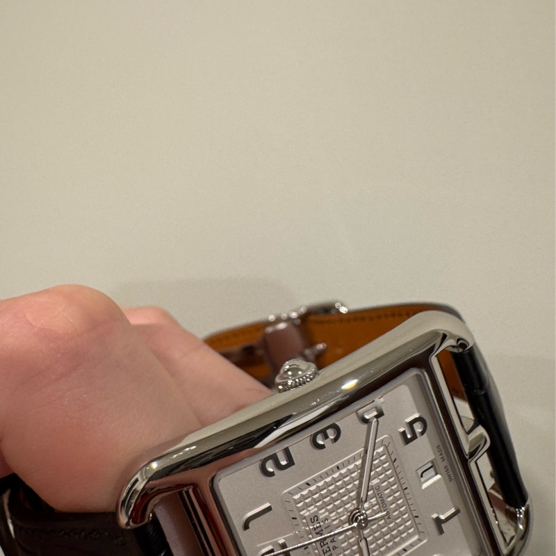 Hermes Cape Cod 鱷魚皮機械腕錶-6