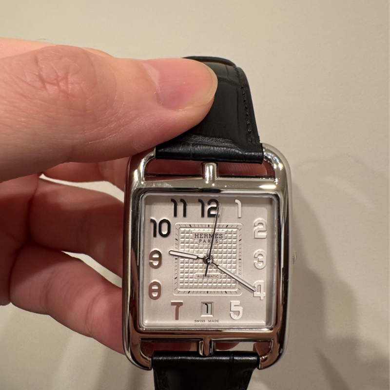 Hermes Cape Cod 鱷魚皮機械腕錶-7
