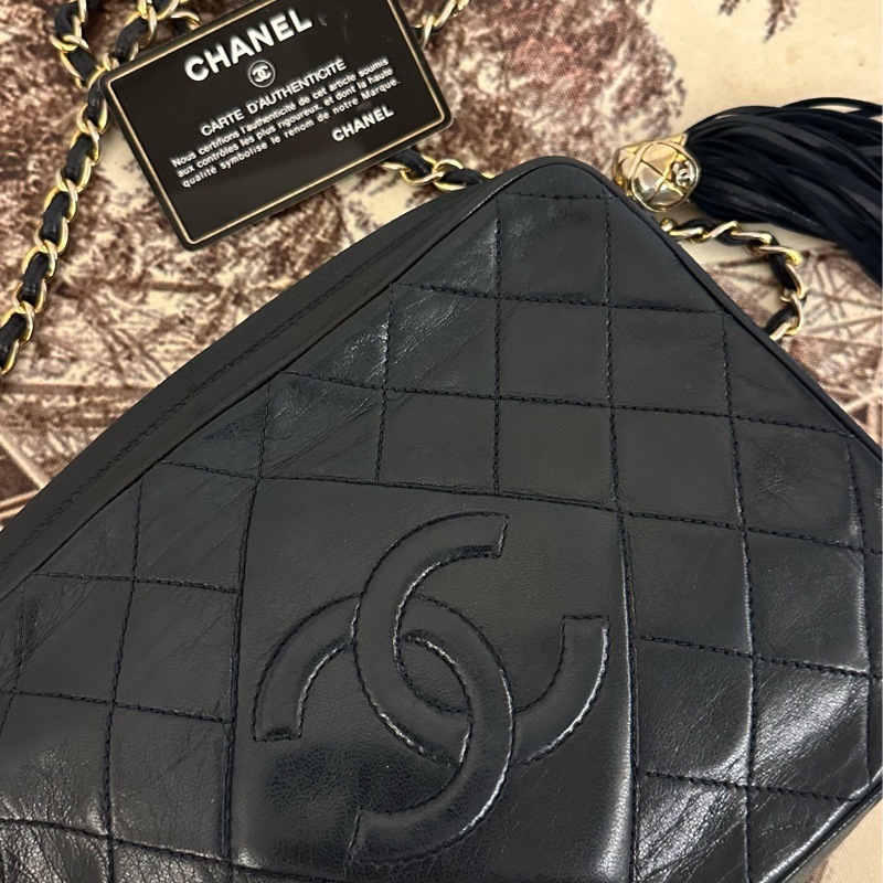 🩵Chanel Vintage bag 古董包 相機包 肩背包 lv-40