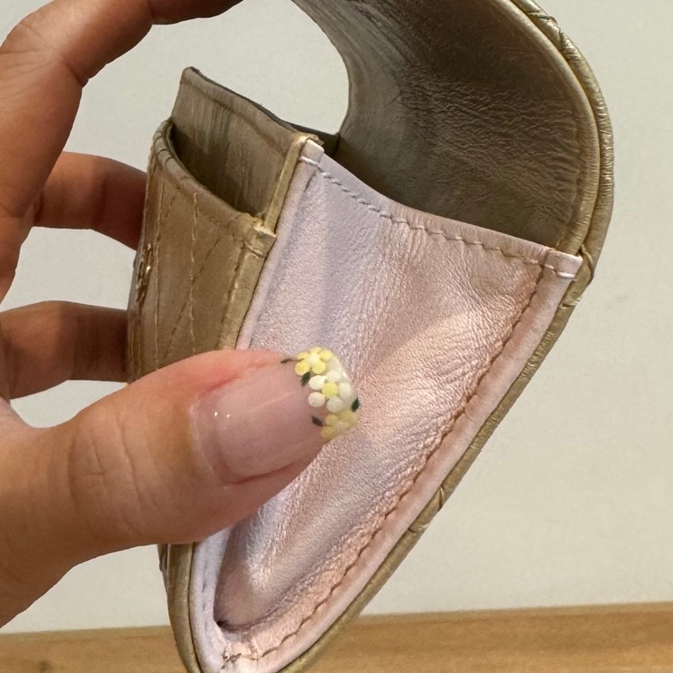 chanel 香奈兒 金 水鑽雙C 卡夾 卡包 錢包 零錢包 信用卡卡夾 短夾 皮夾-12