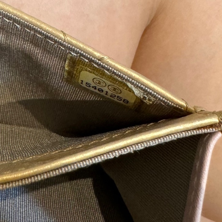 chanel 香奈兒 金 水鑽雙C 卡夾 卡包 錢包 零錢包 信用卡卡夾 短夾 皮夾-16