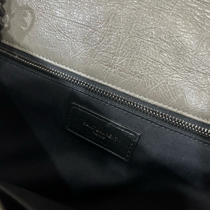 YSL niki 大象灰🐘 新款D扣 衍縫包（中）-7