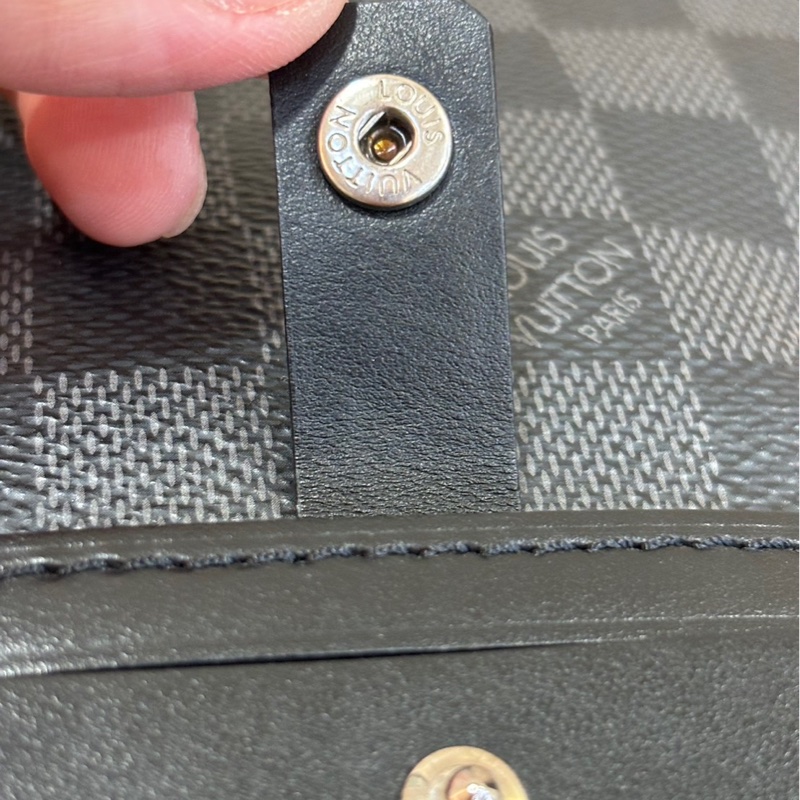 Louis Vuitton N40188 黑棋盤格帆布拉鍊斜背郵差包-22