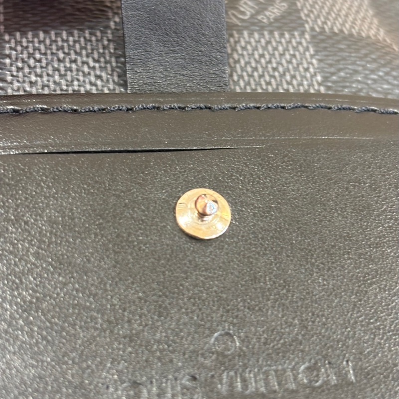 Louis Vuitton N40188 黑棋盤格帆布拉鍊斜背郵差包-23