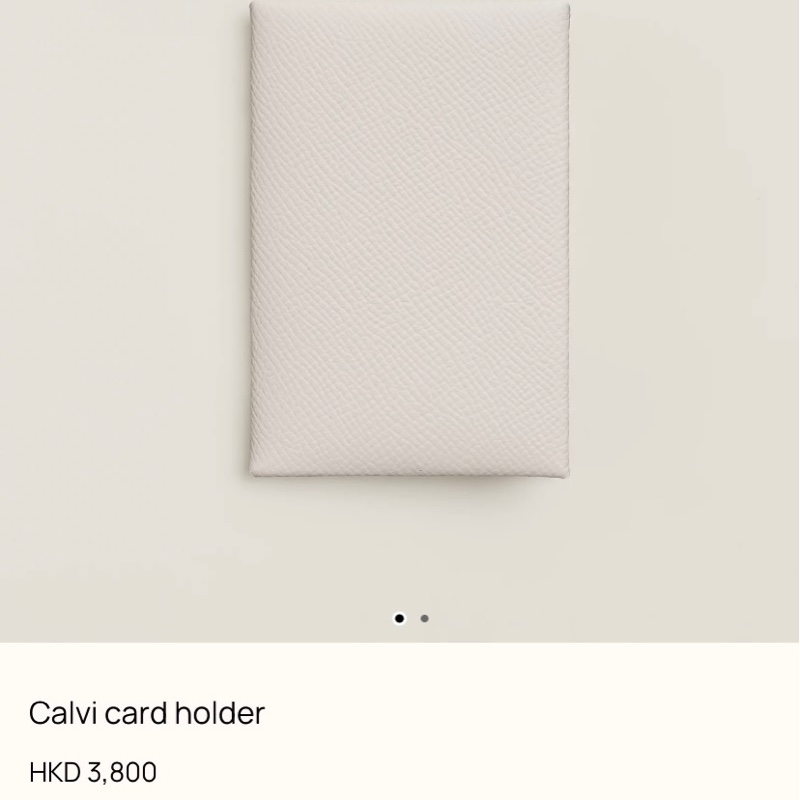 Hermes Calvi 單層卡 全新 craie 最受歡迎的粉筆白-6