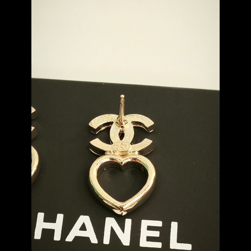 Chanel CC and Heart earrings-16