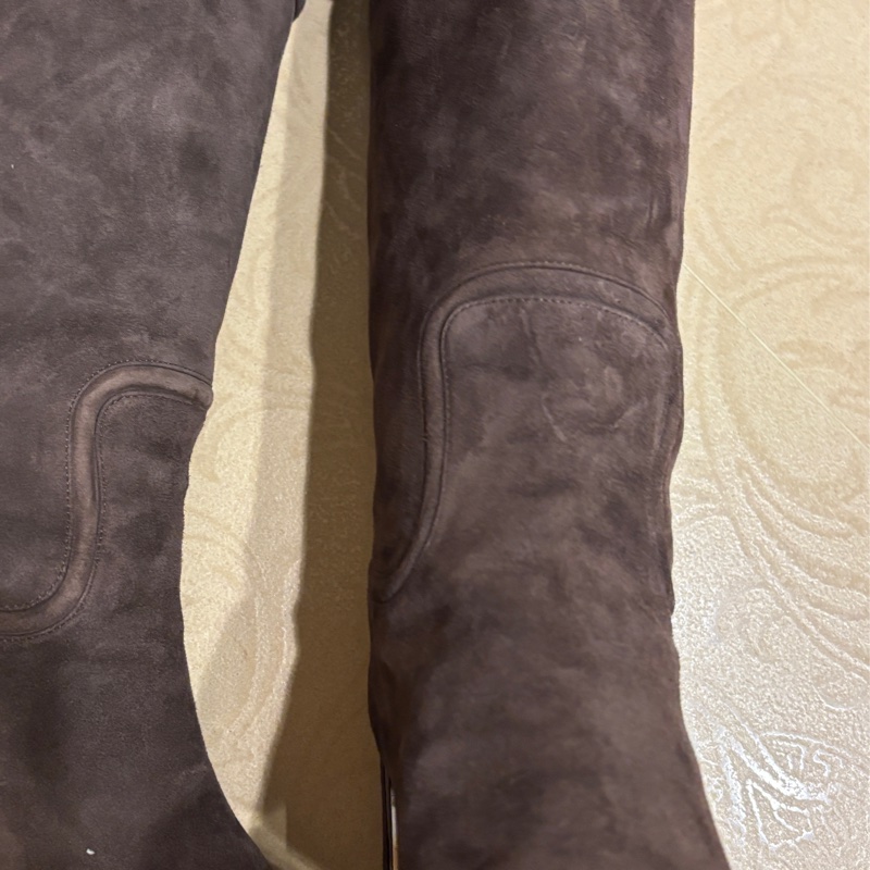 Dior可可色長靴-8