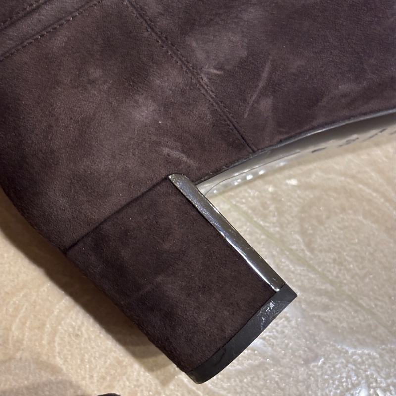 Dior可可色長靴-15