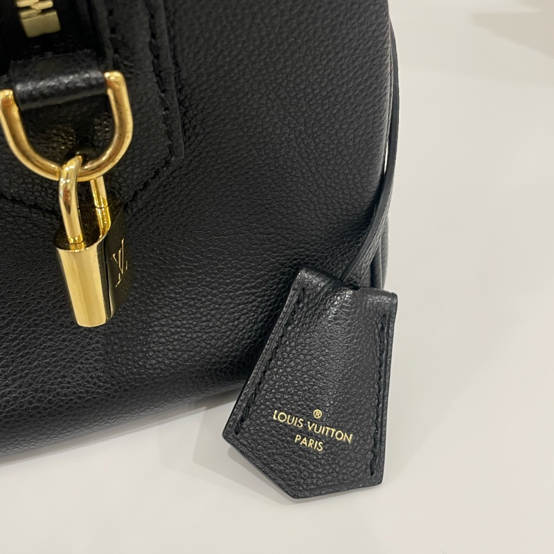 ▪️富貴選物FUGUEI▪️LV 全皮革壓紋黑金 speedy 25 背帶款-5