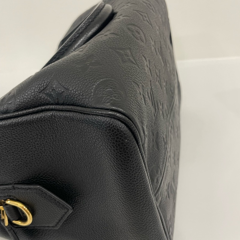 ▪️富貴選物FUGUEI▪️LV 全皮革壓紋黑金 speedy 25 背帶款-10