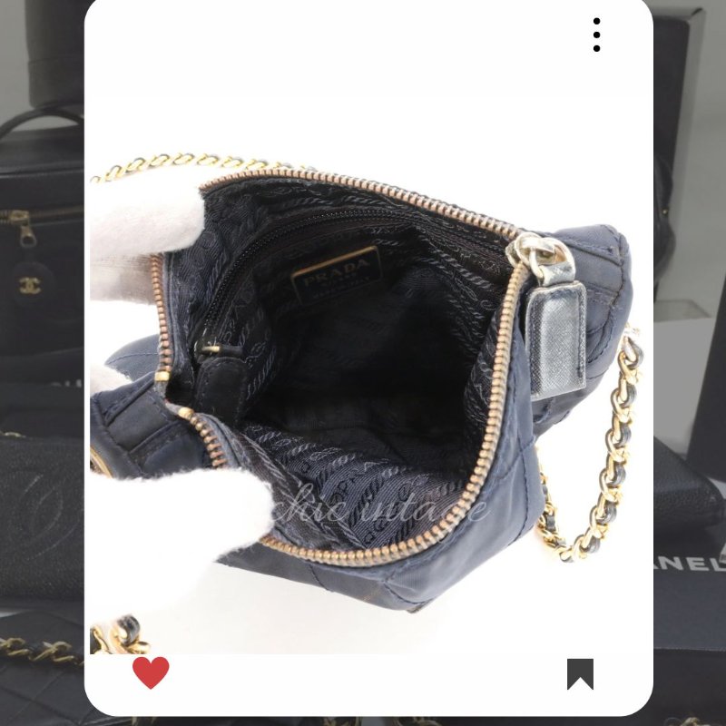 ✨ Prada 降落傘小包包 PRADA包 PRADA  海軍藍降落傘包  PRADA 中古包 🎄聖誕優惠🔥-9