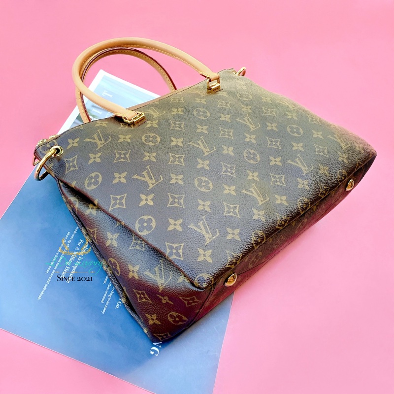 LV M40907 Pallas 字紋x可可色皮革兩用手提包-8