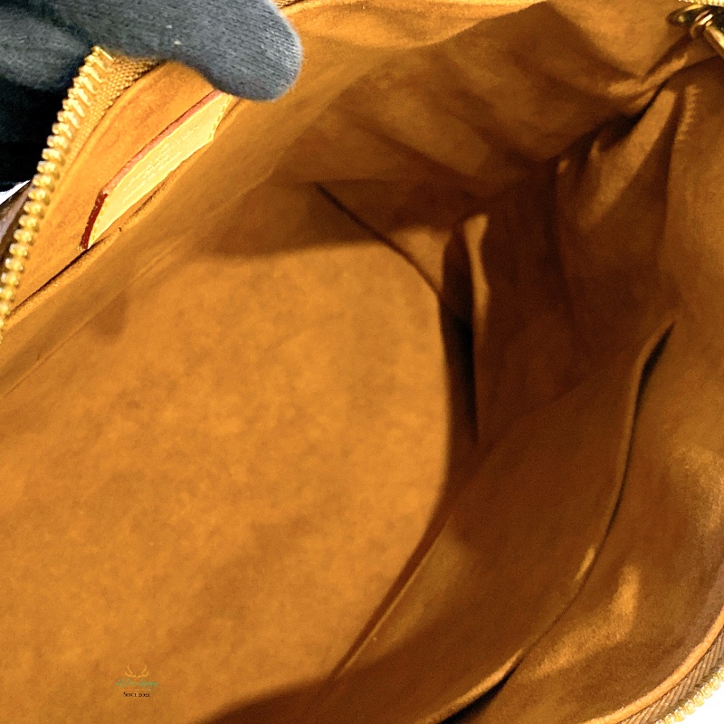 LV M40907 Pallas 咖啡字紋 x 可可色 皮革 梯形 兩用包 手提包 肩背包 側背包 公事包-12