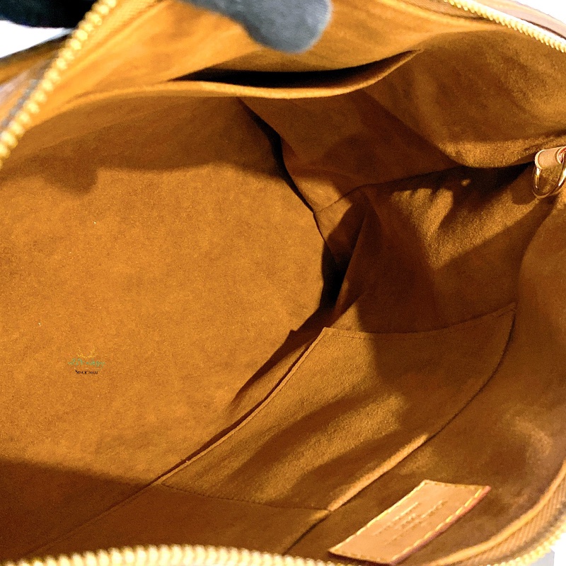 LV M40907 Pallas 咖啡字紋 x 可可色 皮革 梯形 兩用包 手提包 肩背包 側背包 公事包-14