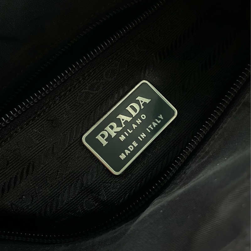 Prada 經典黑色拉鏈尼龍托特包 Nylon tote bag 單肩包 手提包 25cm-7