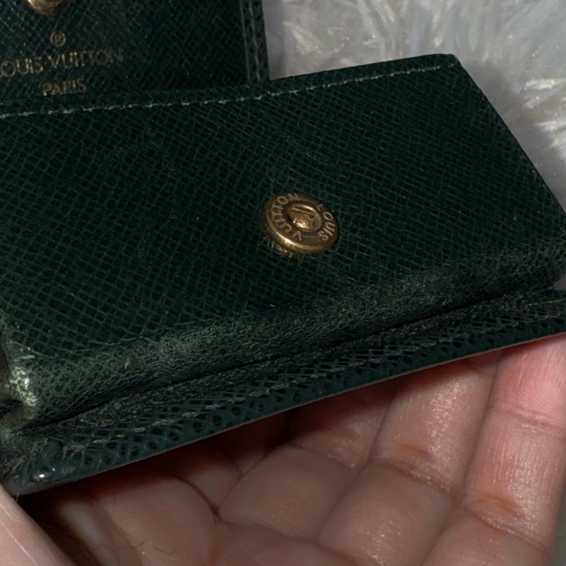 LV 深墨綠牛皮零錢袋-28