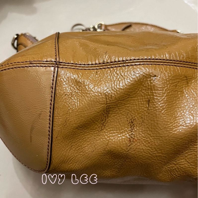Gucci 漆皮 Soho 鏈條流蘇 326706 奶茶棕 咖啡 肩背包 手提包 二手精品-19